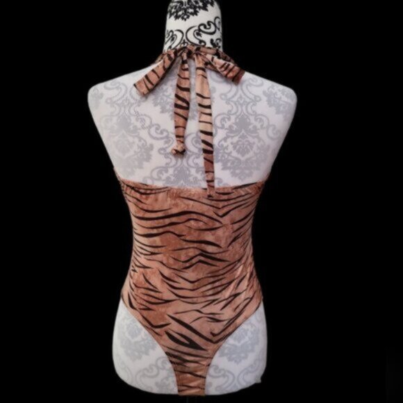 Women's Animal Print Bodysuit NWT Sz Small - Picture 9 of 12